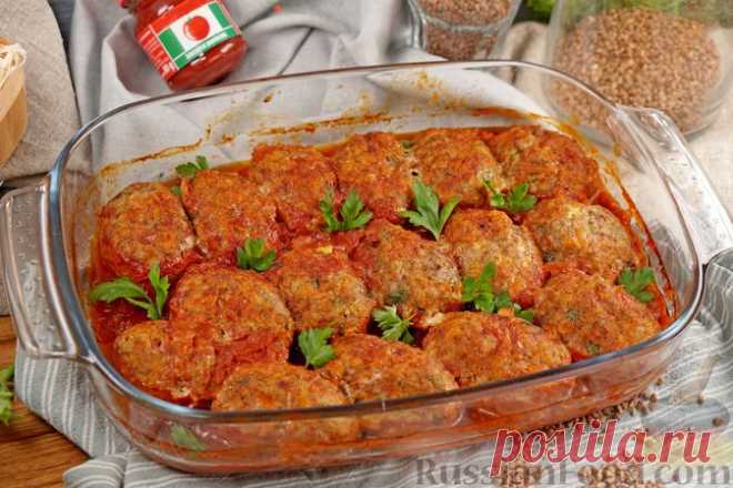 Рецепт: Гречаники с мясным фаршем (в духовке) на RussianFood.com