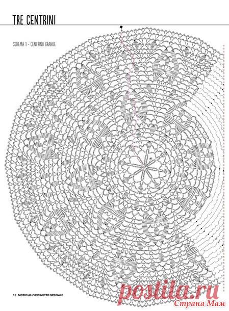 Интересная салфетка - Все в ажуре... (вязание крючком) - Страна Мам