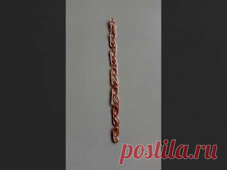 #shorts Браслет Wig Jig из медной проволоки с розочками #из_меди #handmade #bracelet #медь
