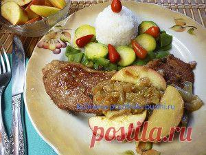 Свинина с яблоками рецепт фото