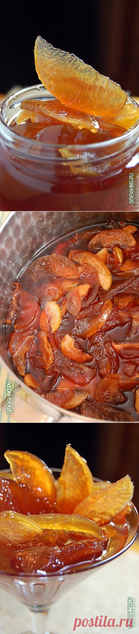 Яблочное варенье, прозрачное и душистое
