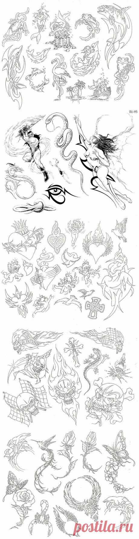 Tatoo Designes - эскизы и трафареты для творчества и рукоделия