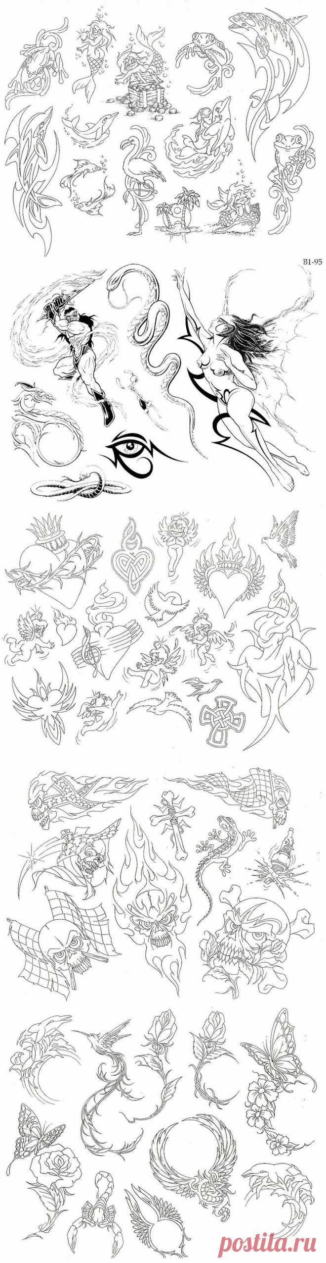 Tatoo Designes - эскизы и трафареты для творчества и рукоделия