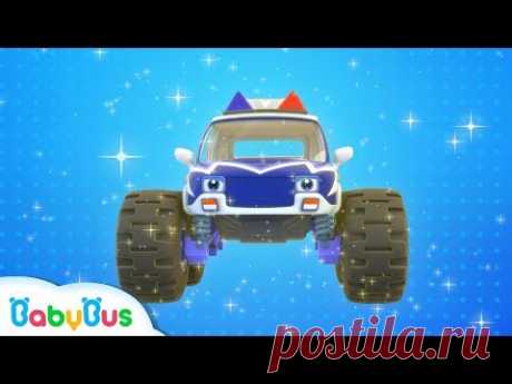 Monster Police Car Patrol Team | BabyBus Safety Tips | Super Rescue Team | Baby Song | BabyBus