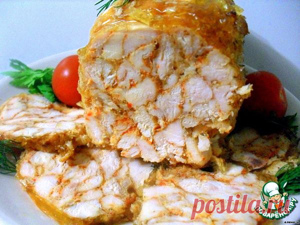 Рулет из курицы "Мраморный" Филе куриное... / Еда и напитки / tasty / Pinme.ru / Оксана