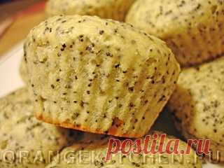 Постные кексы без масла с маком