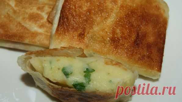 Пирожки с картошкой из лаваша