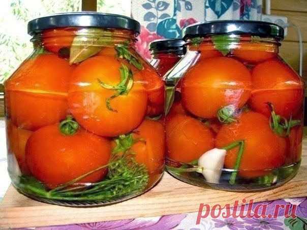Кулинарные рецепты: ПОМИДОРЫ В ЗАГАДОЧНОМ МАРИНАДЕ