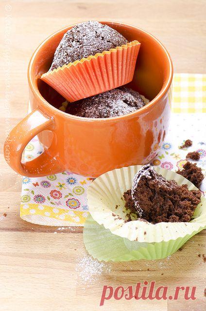 Быстрые шоколадные кексы без яиц