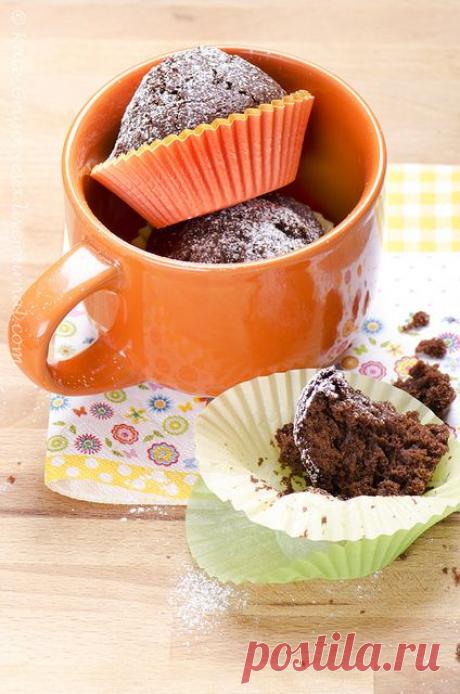 Быстрые шоколадные кексы без яиц