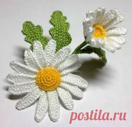 Цветочки крючком