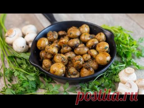 Жареные грибы с чесноком. Любителям грибов посвящается!