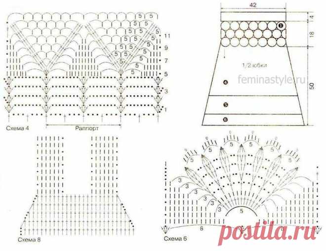 Розовый комплект : кофточка юбка и сумочка связанные крючком / Рукоделие / Домоводство / Женские секреты / Женский стиль