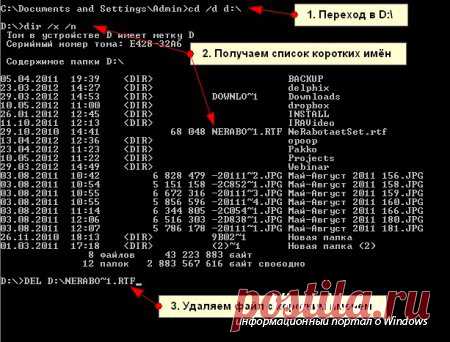 Как удалить файл или папку если они не удаляются?