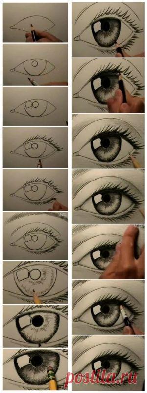 Глаза являются одним из самых подробных и сложных вещей на лице человека. Вы должны использовать эту таблицу, чтобы помочь. | DIBUJAR