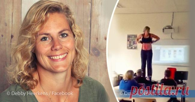 Неожиданный урок: учительница разделась перед классом, чтобы показать строение человеческого тела . Милая Я