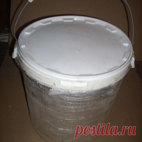 Контейнер-холодильник из технических вёдер