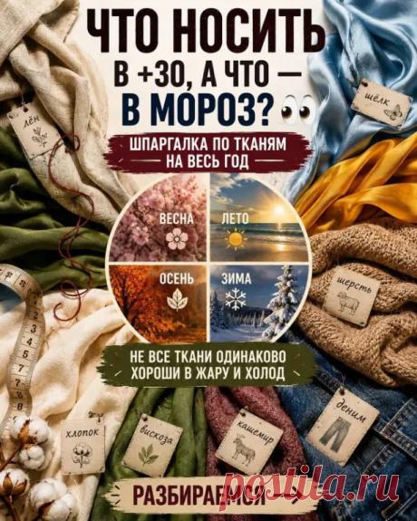 🔥 Лён, шёлк, кашемир или деним — а вы точно выбираете