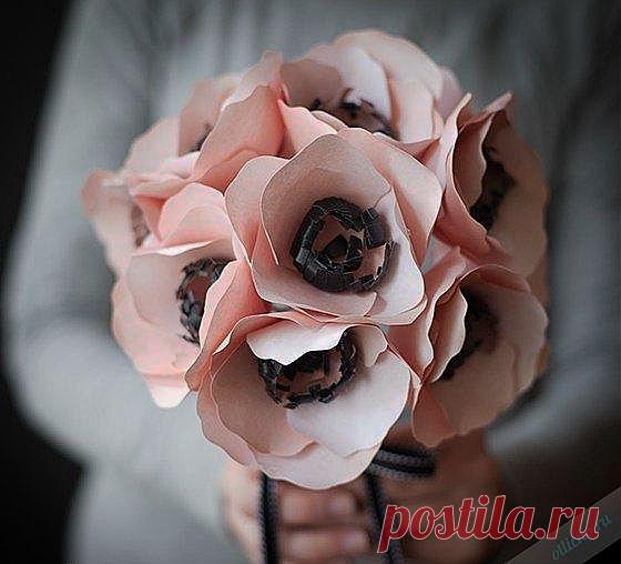 Бумажные цветы «Анемоны» | Отлично! Школа моды, декора и актуального рукоделия