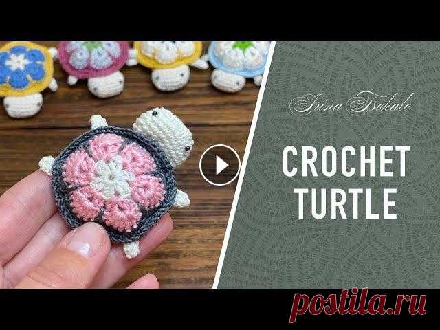 Wanna make a cute gift? This crochet amigurumi baby turtle will be perfect as a needle holder for your friend-needlewoman. Or as a toy for a kid. Or a...