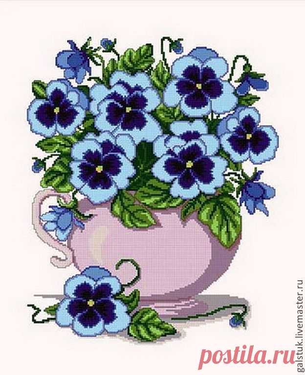 ВЫШИВКА "АНЮТИНЫ ГЛАЗКИ"..