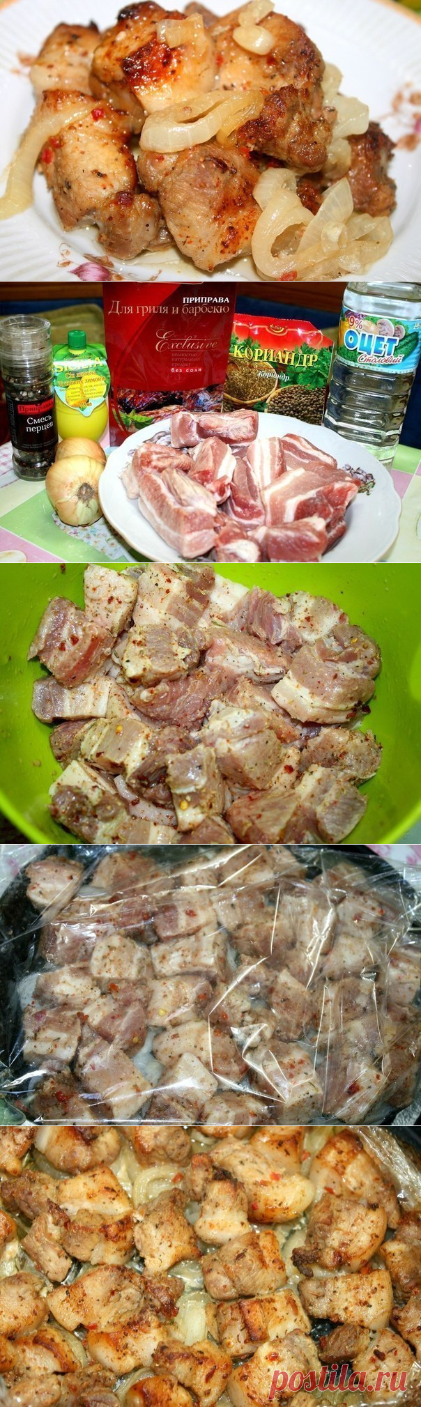 Вкуснятина!!! Шашлык в духовке на «луковой подушке» — Вкусные рецепты