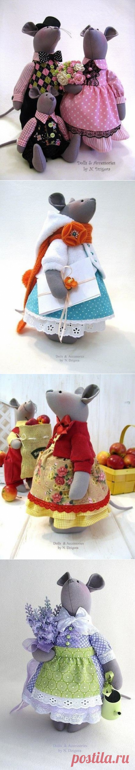 Милые мышки: идеи и выкройки — Сделай сам, идеи для творчества - DIY Ideas