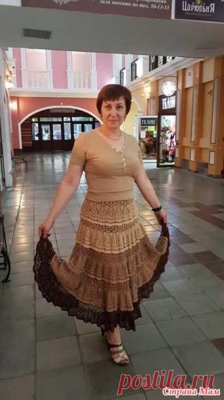 Юбка Букет кофейных нитей - Вязание - Страна Мам
