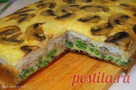 Слоеный пирог -перевертыш .. Фантастически вкусный пирог-пальчики оближите!.