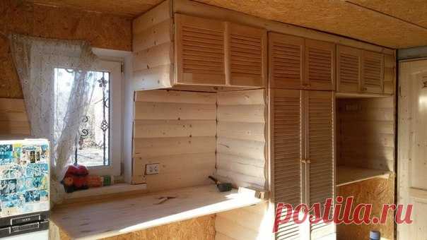 Шкаф в комнату отдыха бани своими руками