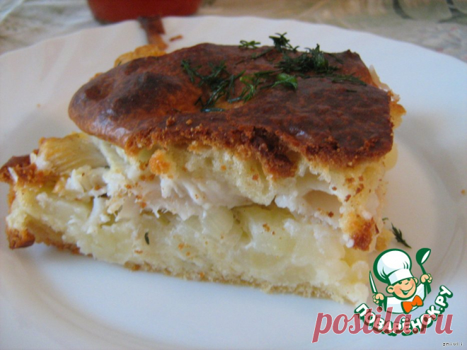 Очень вкусный рыбный пирог
