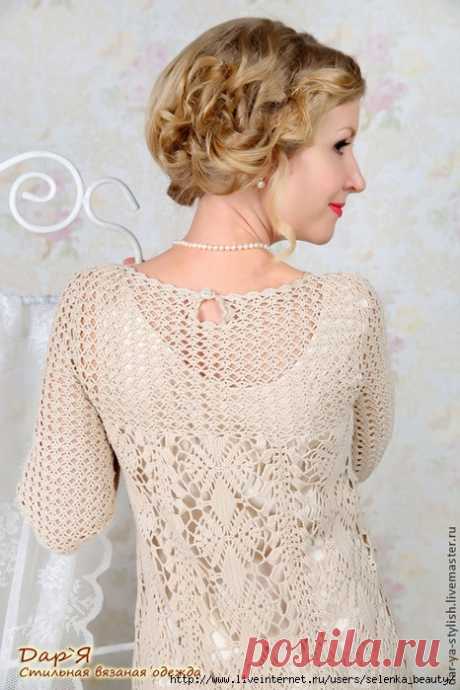 Кружевное вязаное платье &quot;Перла&quot;