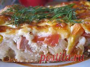 Очень вкусный, сытный пирог. Для тех, кто любит несладкую выпечку.
