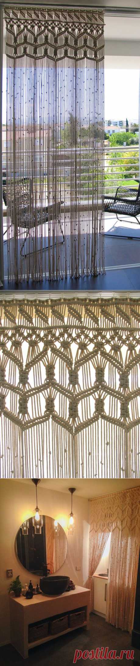 Bohemian Macrame Curtains Boho Wedding Backdrop от KnotSquared