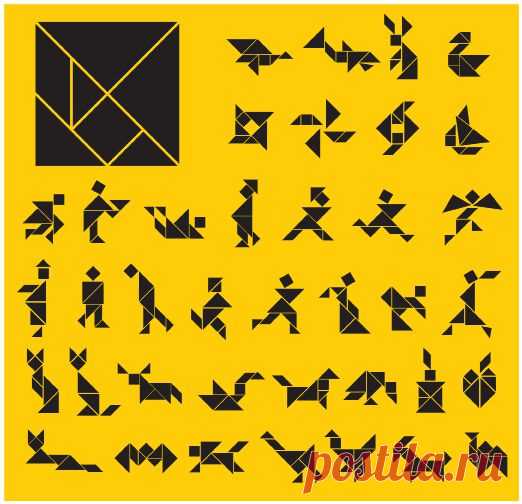 Развивающая игра танграм