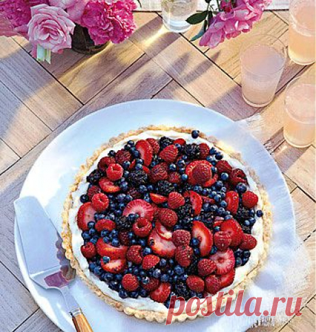 Рецепт пирога с ягодами в мультиварке - Пирог в мультиварке . 1001 ЕДА вкусные рецепты с фото!