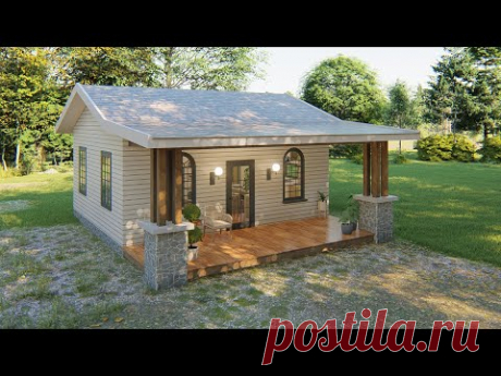 Small House Design | 2 Bedrooms | 6 x 7 meters (42 sqm)