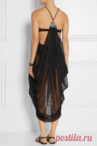 Mara Hoffman | Embellished georgette beach dress | NET-A-PORTER.COM