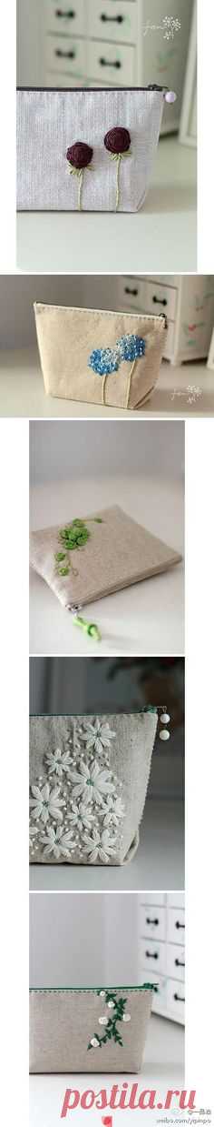 bolsas bordadas