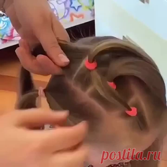 Оригинальная детская прическа