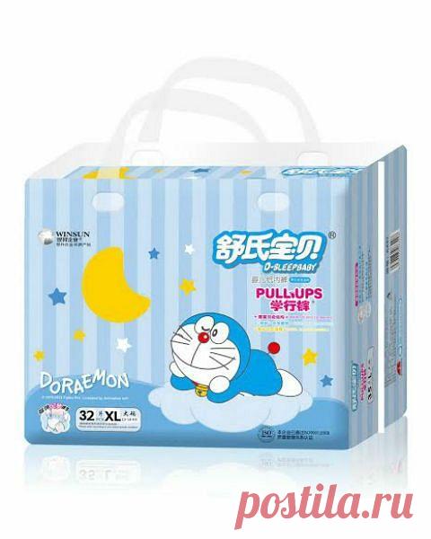 Подгузники-трусики XL 13-18 кг 32 шт Winsun Doraemon