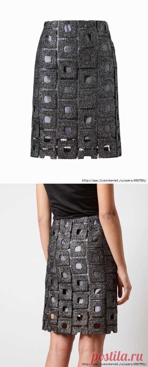 ДВЕ ЧЁРНЫЕ ЮБКИ КРЮЧКОМ