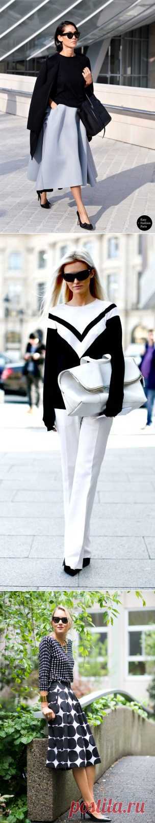 Как создать стильный образ, используя только два цвета