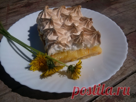 Апельсиновый пирог с безе!
