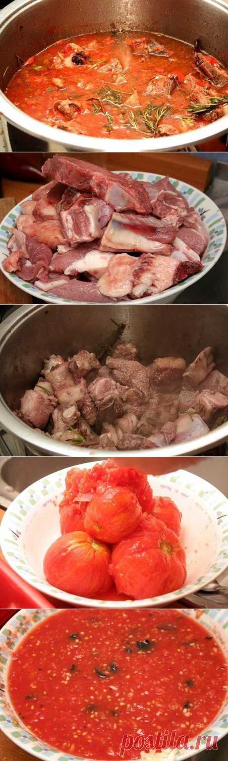Мясо по-итальянски в томатном соусе