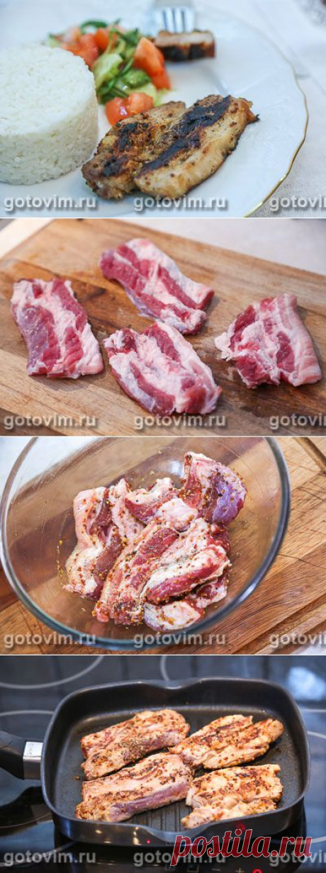Свиные ребрышки в медово-горчичном соусе. Фото-рецепт / Готовим.РУ