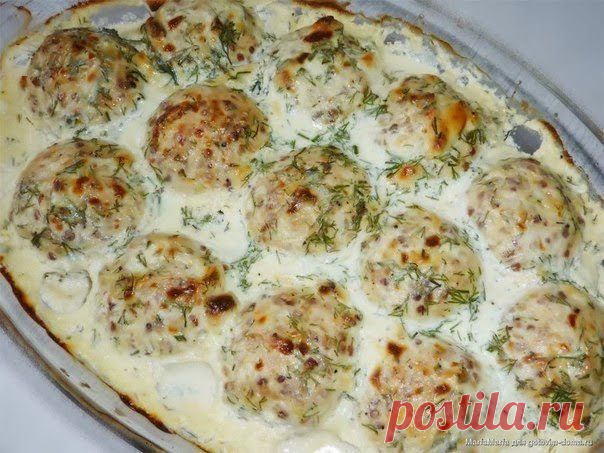 шеф-повар Одноклассники: Легкие тефтели с начинкой и вкусным соусом