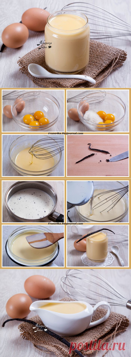 Английский крем (creme anglaise) | Четыре вкуса