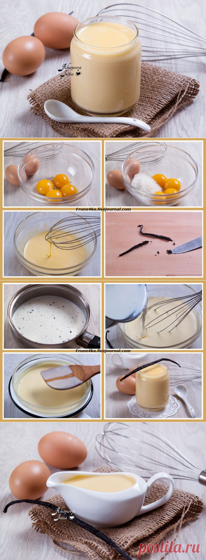 Английский крем (creme anglaise) | Четыре вкуса