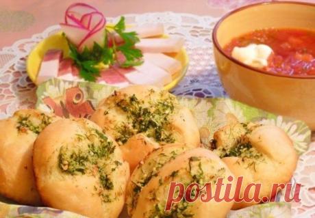 Как приготовить пампушки с чесноком - рецепт, ингредиенты и фотографии